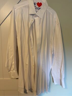 Charles Tyrwhitt White Long-Sleeve Classic Fit Non-Iron Dress Shirt